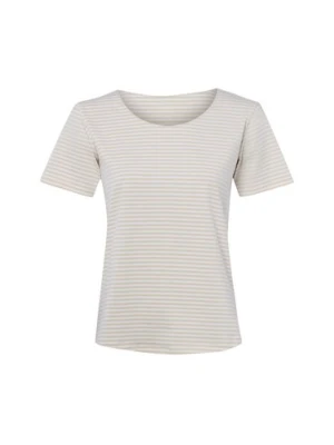 Franco Callegari Koszulka damska Kobiety Bawełna beżowy|biały w paski,