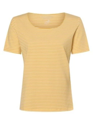 Franco Callegari Koszulka damska Kobiety Bawełna beżowy|żółty w paski,