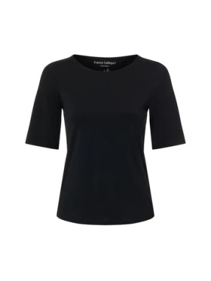 Franco Callegari Koszulka damska Kobiety Bawełna czarny jednolity,