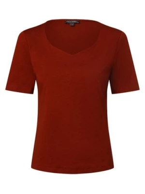 Franco Callegari Koszulka damska Kobiety Bawełna czerwony|brązowy jednolity,