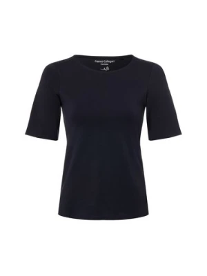 Franco Callegari Koszulka damska Kobiety Bawełna niebieski jednolity,