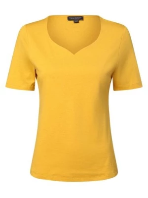 Franco Callegari Koszulka damska Kobiety Bawełna żółty jednolity,
