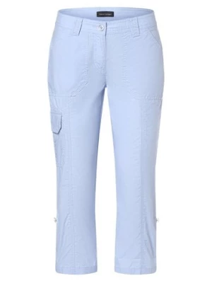 Franco Callegari Spodnie Kobiety Bawełna niebieski jednolity,