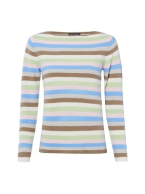 Franco Callegari Sweter damski z dzianiny Kobiety Bawełna (100%) brązowy|wielokolorowy w paski,