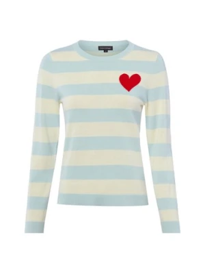 Franco Callegari Sweter damski z dzianiny Kobiety Bawełna (100%) niebieski|żółty w paski,