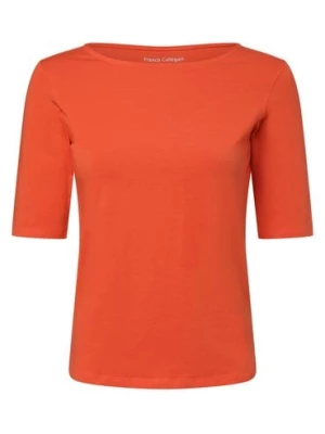 Franco Callegari T-shirt damski Kobiety Dżersej pomarańczowy jednolity,