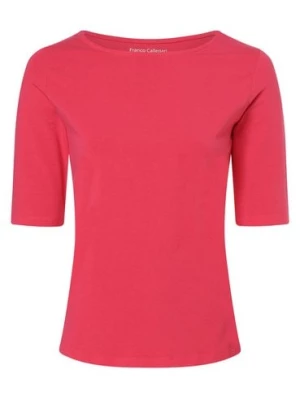 Franco Callegari T-shirt damski Kobiety Dżersej wyrazisty róż jednolity,