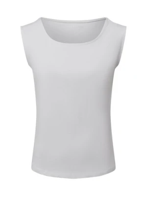 Franco Callegari Top damski Kobiety Bawełna szary jednolity,