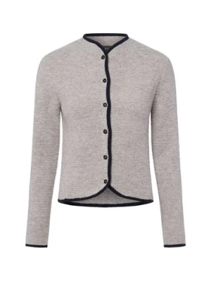 Franco Callegari Wełniany kardigan damski Kobiety Wełna szary jednolity,