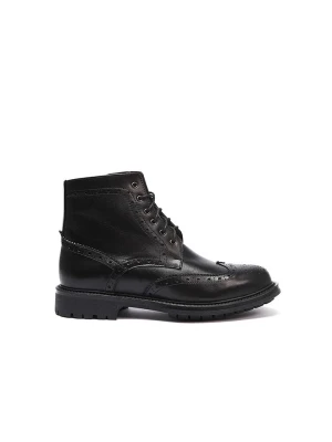 Frank Daniel Skórzane botki w kolorze czarnym rozmiar: 39