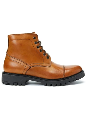 Frank Daniel Skórzane botki w kolorze jasnobrązowym rozmiar: 43
