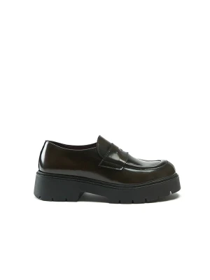 Frank Daniel Skórzane mokasyny w kolorze brązowym rozmiar: 37