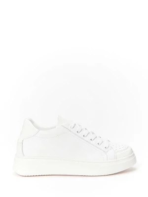 Frank Daniel Skórzane sneakersy w kolorze białym rozmiar: 40