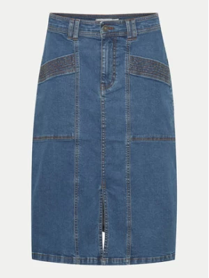 Fransa Spódnica jeansowa 20614465 Niebieski Regular Fit