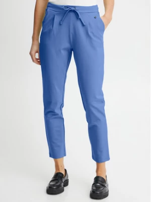 Fransa Spodnie materiałowe 20605622 Niebieski Regular Fit