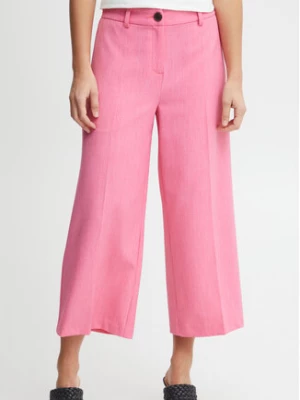 Fransa Spodnie materiałowe 20611915 Różowy Regular Fit