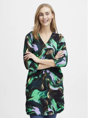 Fransa Sukienka koszulowa 20612138 Zielony Regular Fit