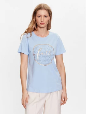 Fransa T-Shirt 20611797 Niebieski Regular Fit