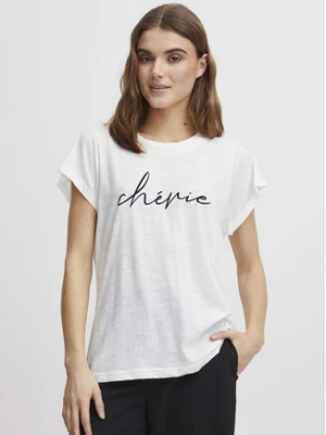 Fransa T-Shirt 20612027 Biały Regular Fit