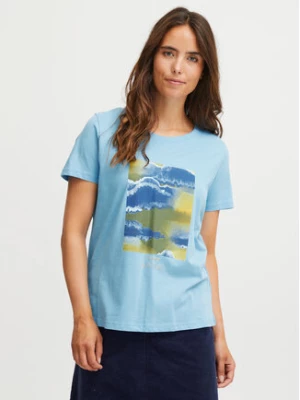Fransa T-Shirt 20612765 Niebieski Regular Fit