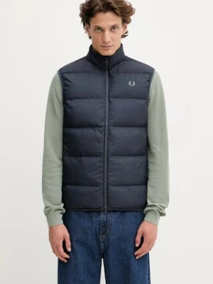 Fred Perry bezrękawnik kolor granatowy przejściowy J8522