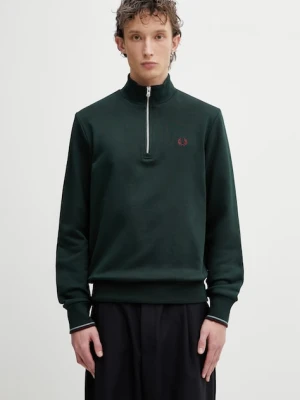 Fred Perry bluza męska bawełniana zielony