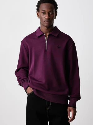 Fred Perry bluza męska bawełniana fioletowy