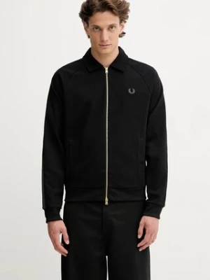 Fred Perry bluza męska kolor czarny z aplikacją J1318