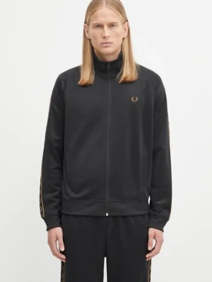 Fred Perry bluza męska kolor czarny z aplikacją J5557