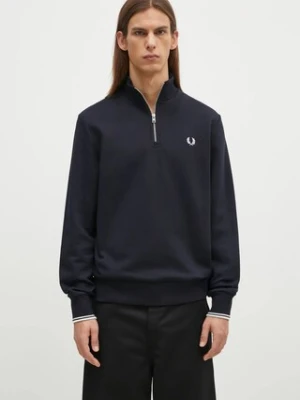Fred Perry bluza męska kolor granatowy z aplikacją M3574.608