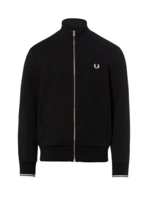 Fred Perry Bluza męska Mężczyźni Bawełna (100%) czarny jednolity,