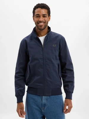 Fred Perry Bluza męska Mężczyźni Bawełna niebieski jednolity,