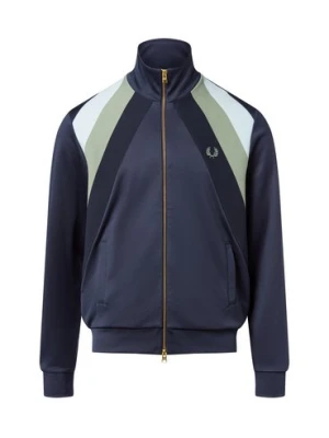 Fred Perry Bluza męska Mężczyźni niebieski jednolity,