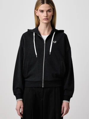 Fred Perry bluza rozpinana dziecięca bawełniana szary
