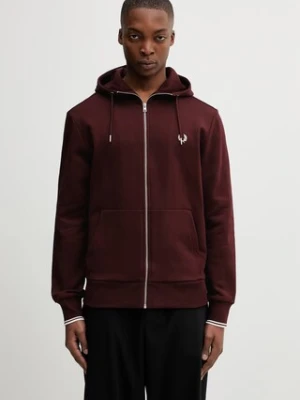Fred Perry bluza rozpinana z kapturem bawełniana męska