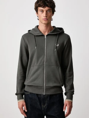 Fred Perry bluza rozpinana z kapturem bawełniana męska