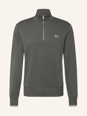 Fred Perry Bluza Z Kapturem gruen ZIELONY