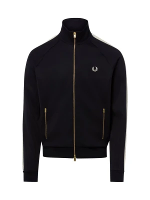 Fred Perry bluza z kapturem Mężczyźni Sztuczne włókno niebieski