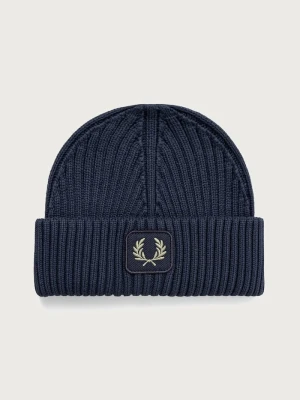 Fred Perry czapka beanie bawełniana granatowy