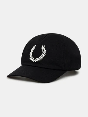 Fred Perry czapka z daszkiem bawełniana kolor czarny HW1294