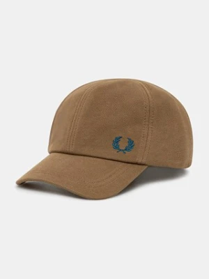 Fred Perry czapka z daszkiem bawełniana kolor zielony HW6726