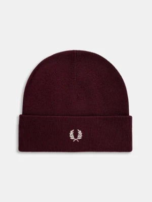 Fred Perry czapka z wełną kolor bordowy C8161
