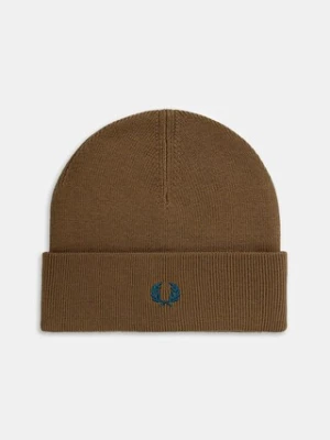 Fred Perry czapka z wełną kolor brązowy C8161