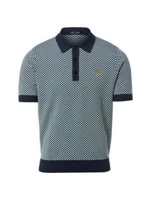 Fred Perry Dzianinowa koszulka polo Mężczyźni niebieski,