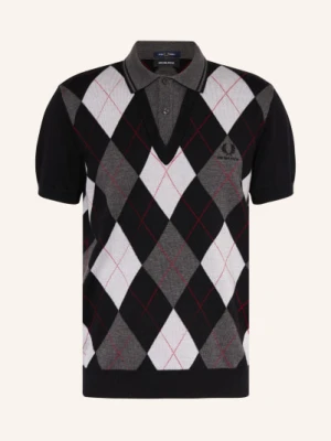 Fred Perry Dzianinowa Koszulka Polo schwarz