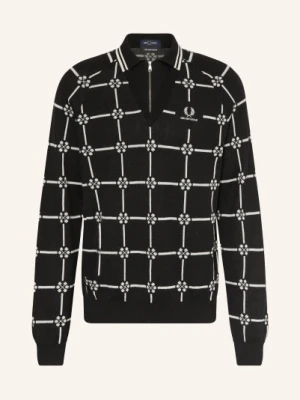 Fred Perry Dzianinowa Koszulka Polo schwarz