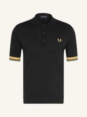 Fred Perry Dzianinowa Koszulka Polo schwarz