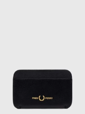 Fred Perry etui na karty skórzane Burnished Leather Cardholder kolor czarny L4334.102