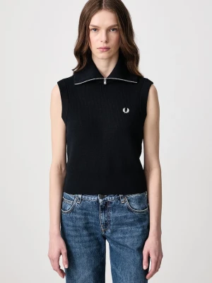 Fred Perry kamizelka z dodatkiem wełny damska