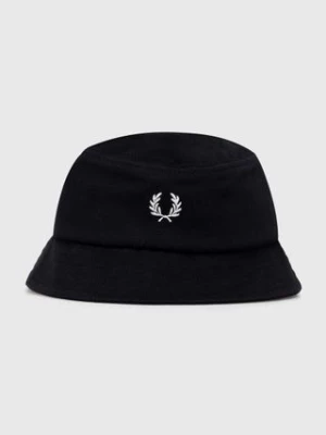 Fred Perry kapelusz bawełniany Pique Bucket Hat kolor czarny bawełniany HW6730.843